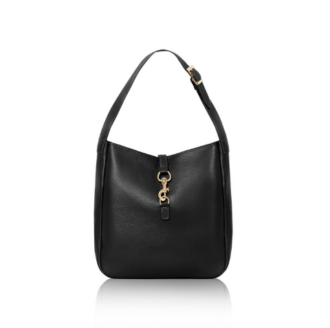 Black Leather womens Shoulder Bag from Alice's Wonders