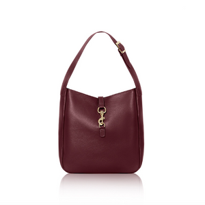 Burgundy Leather Shoulder Bag - PREORDER