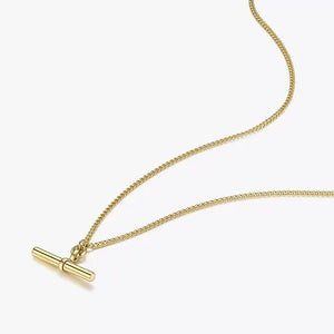 Gold T-Bar Waterproof Necklace from MisGraceful