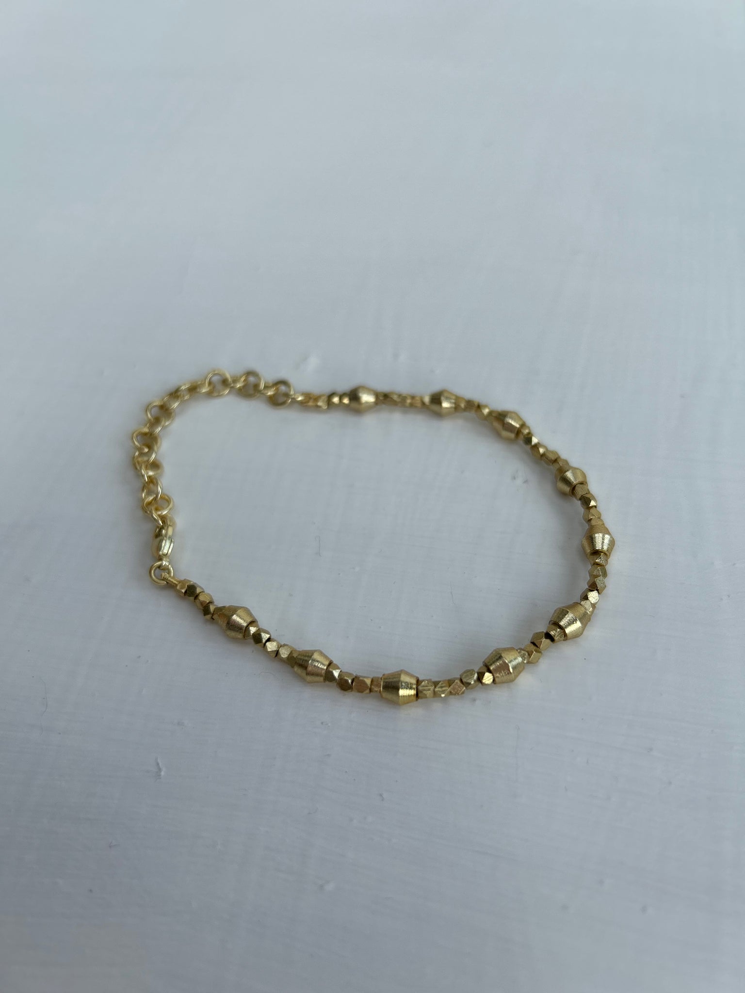 SAMPLE - Gold Hexagon Bead Bracelet (My Doris)