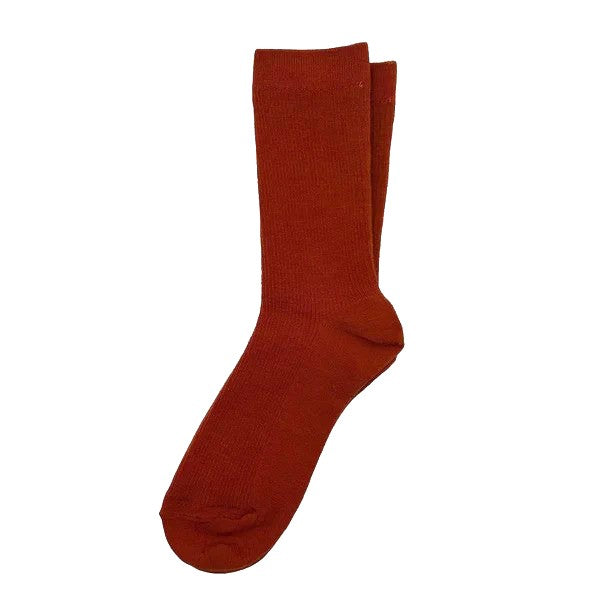 Rust Orange Merino Blend Socks - Barcelona by Sixton London