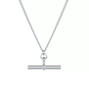 Silver T-Bar Necklace