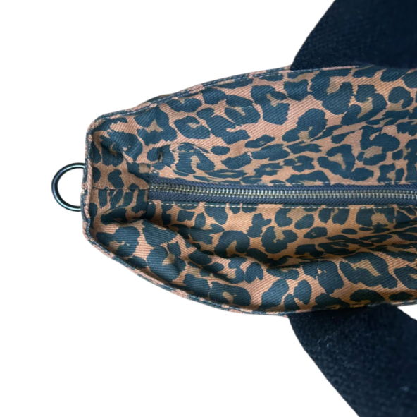 Leopard Print Cotton Large Tote from Sixton London