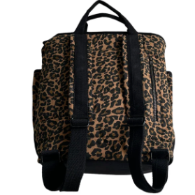 Leopard Print Cotton backpack from Sixton London