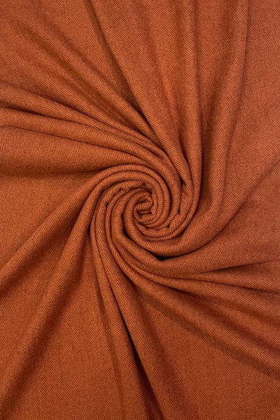 Chestnut Plain Wool Scarf