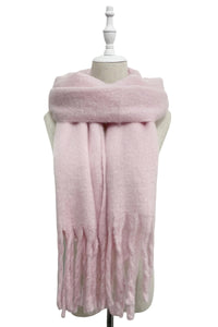 Pale Pink Soft Blanket Scarf