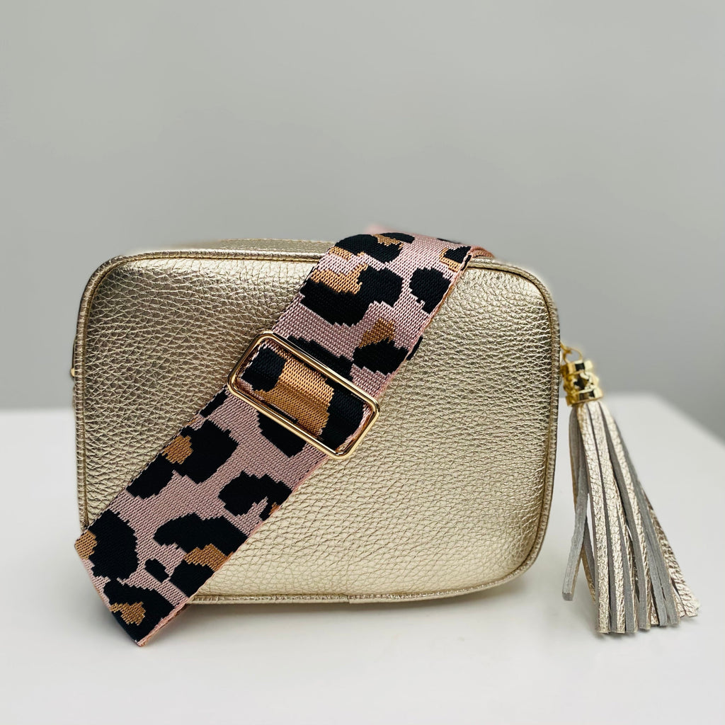 Rose Gold Leopard Wristlet Straps